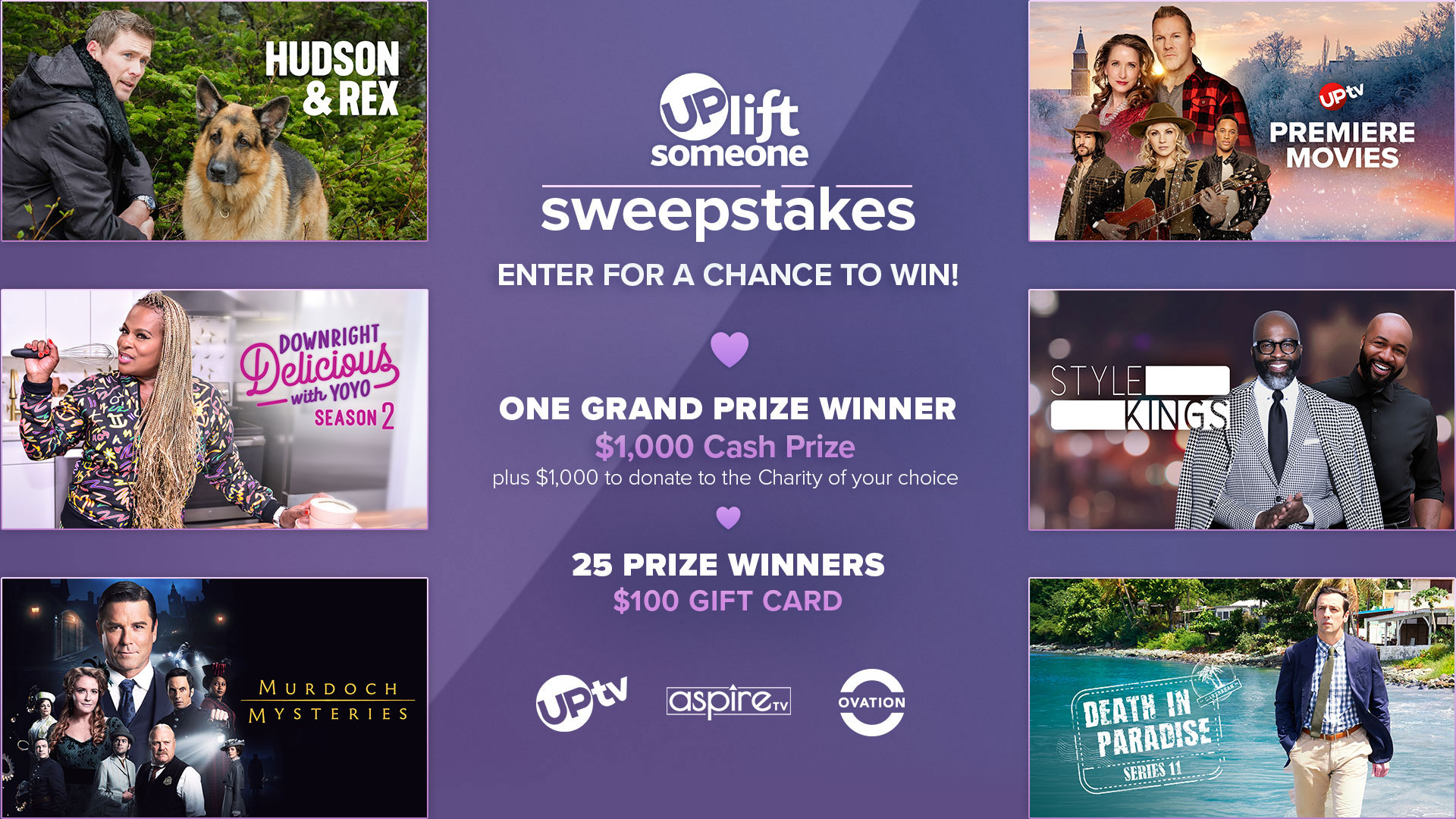 UP Entertainment UPlifting sweepstakes